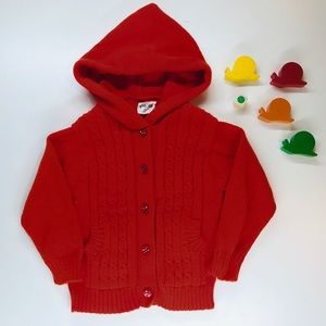 70s vintage hooded sweater